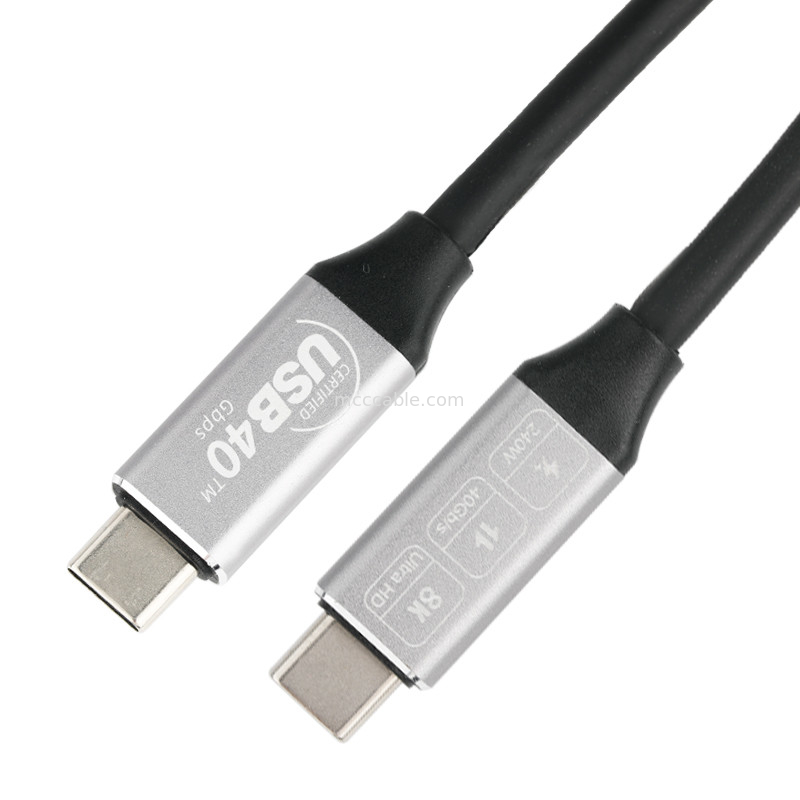 Cabo de extensão de alta velocidade do usb, tipo-c de USB ao tipo-c 4,0 de USB, 40Gbps