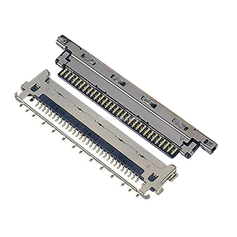 VS II 20846-020T 030T 040T 0,5 mm de passo, conector micro-coaxial de acoplamento horizontal