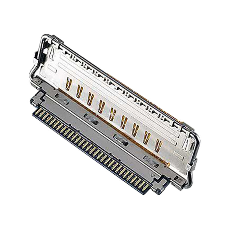 VS II 20846-020T 030T 040T 0,5 mm de passo, conector micro-coaxial de acoplamento horizontal