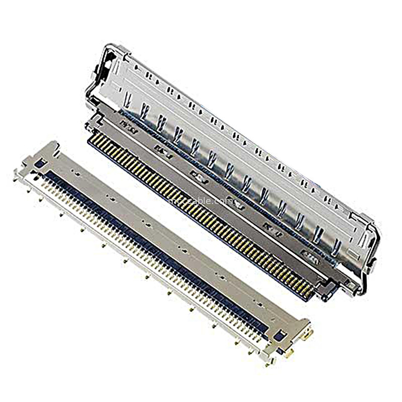 20680 20788 20789 20790 0,4 mm de inclinação Conector micro-coaxial de acoplamento horizontal Mellanox