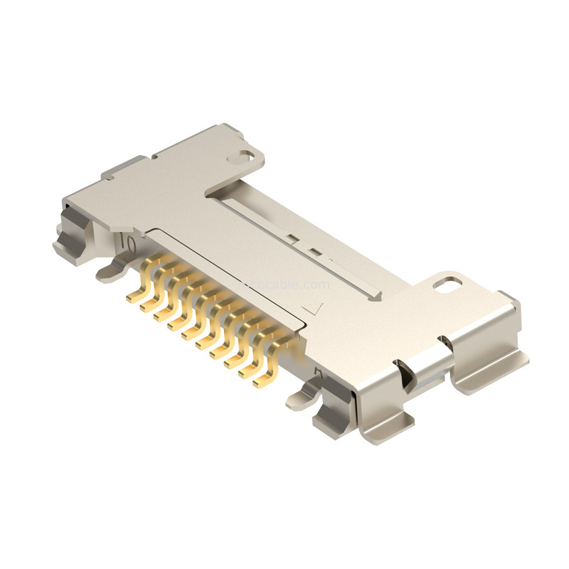 10p 20633-310T-01S Conector micro-coaxial com fechadura mecânica