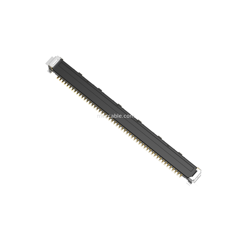 50P Lvds Micro-Câble Coax 20437-050T-01 0,5 mm de inclinação, conector micro-coaxial de tipo de acoplamento vertical