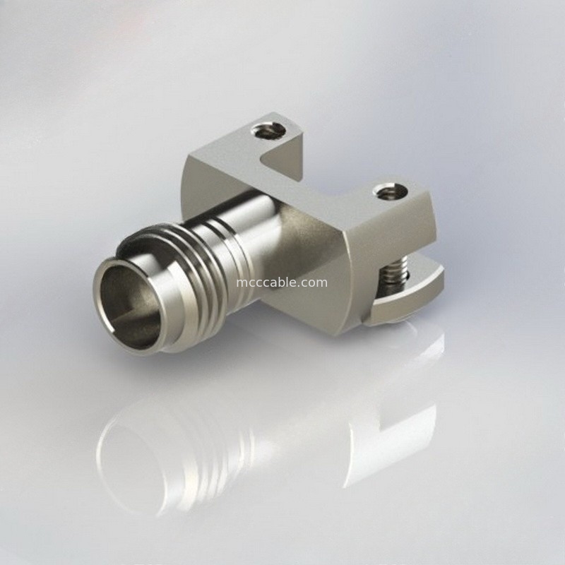 Flange dos conectores de cabo coaxial DC-50G de 2.4-KHD RF reta através do PWB 50 ohms