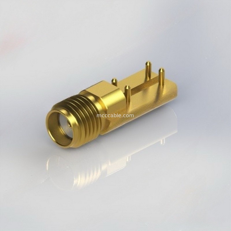 Conector co-axial reto fêmea da conexão SMA RF com .015
