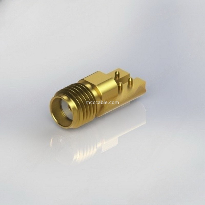Conector co-axial reto fêmea da conexão SMA RF com .015
