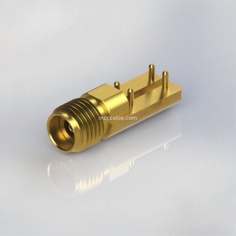 Conector co-axial reto fêmea da conexão SMA RF com .015