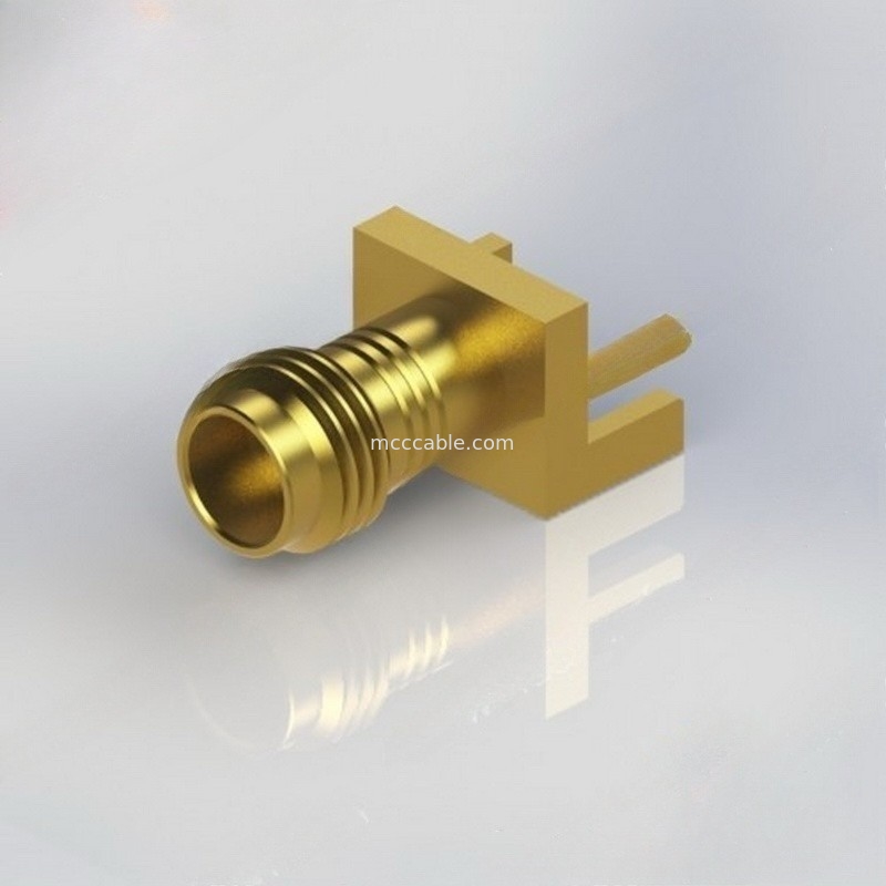Conector co-axial reto fêmea da conexão SMA RF com .015