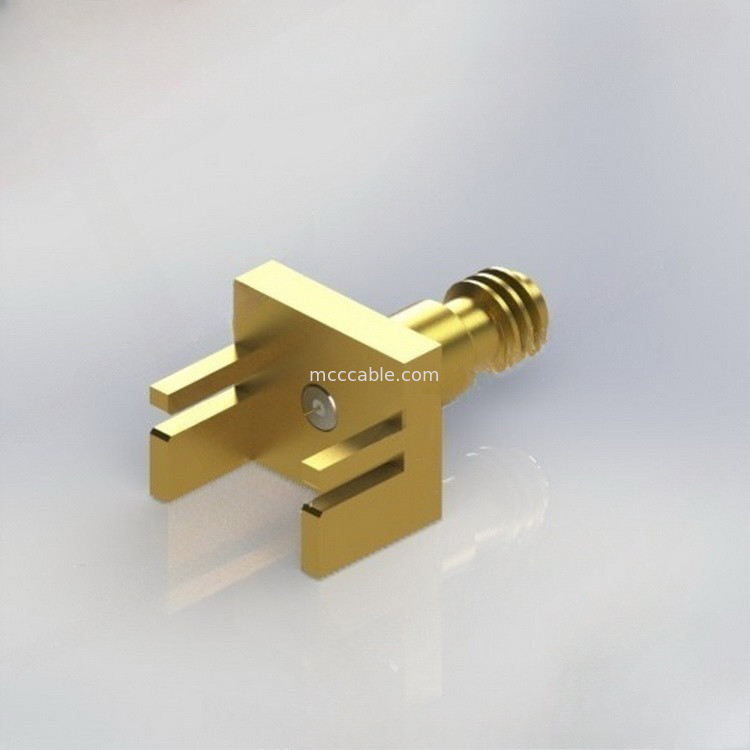 Conector coaxial do bronze 1mm RF do OEM com .009