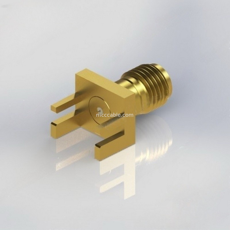 Conector coaxial do bronze 1mm RF do OEM com .009