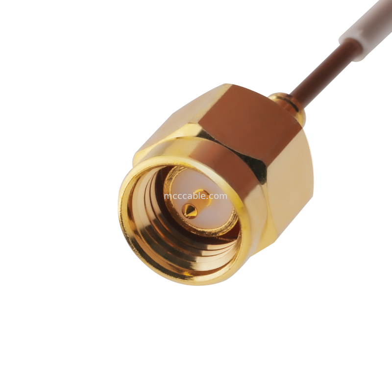 0,047 tomadas retas masculinas Te 1996771-1 de Sma do cabo coaxial 5G semi rígido a Smpm Jack fêmea