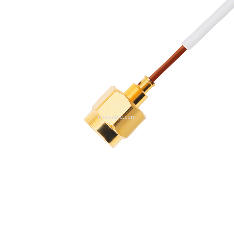 0,047 tomadas retas masculinas Te 1996771-1 de Sma do cabo coaxial 5G semi rígido a Smpm Jack fêmea