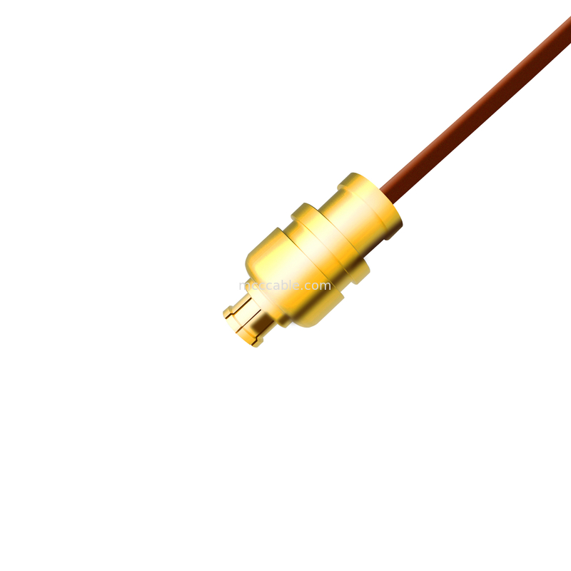 0,047 tomadas retas masculinas Te 1996771-1 de Sma do cabo coaxial 5G semi rígido a Smpm Jack fêmea
