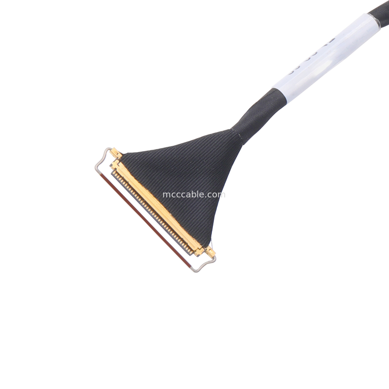 Tipo de acoplamento horizontal conector micro-coaxial do cabo dos lvds do lcd do passo de Pin Lvds Cable Assembly 0.5mm do costume 40