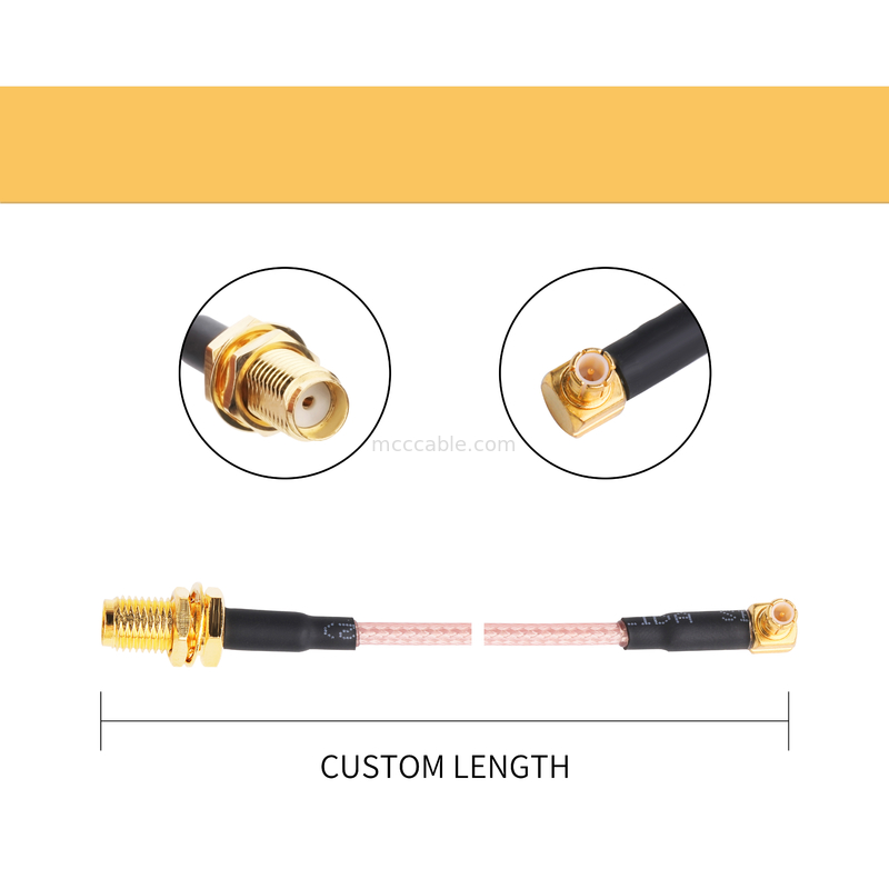Cabo coaxial de conjunto de cabo Rg316 ao cabo de alta velocidade do samtec do conector ROHS do Rf