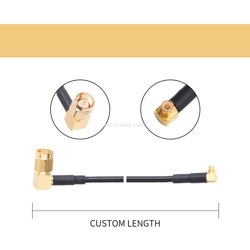Micro tomada masculina R/A de Sma do conjunto de cabo Rg174 a Ra Mmcx Male Plug