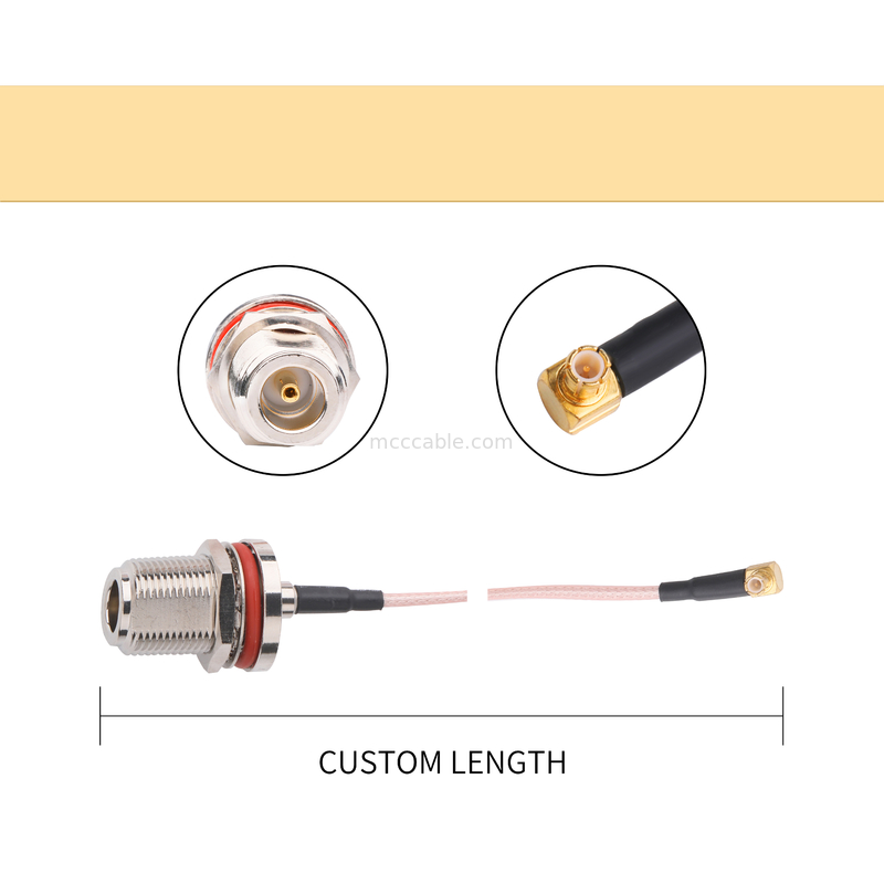 Tipo cabo de alta velocidade de N do samtec fêmea de Mini Straight do conector coaxial do Rf