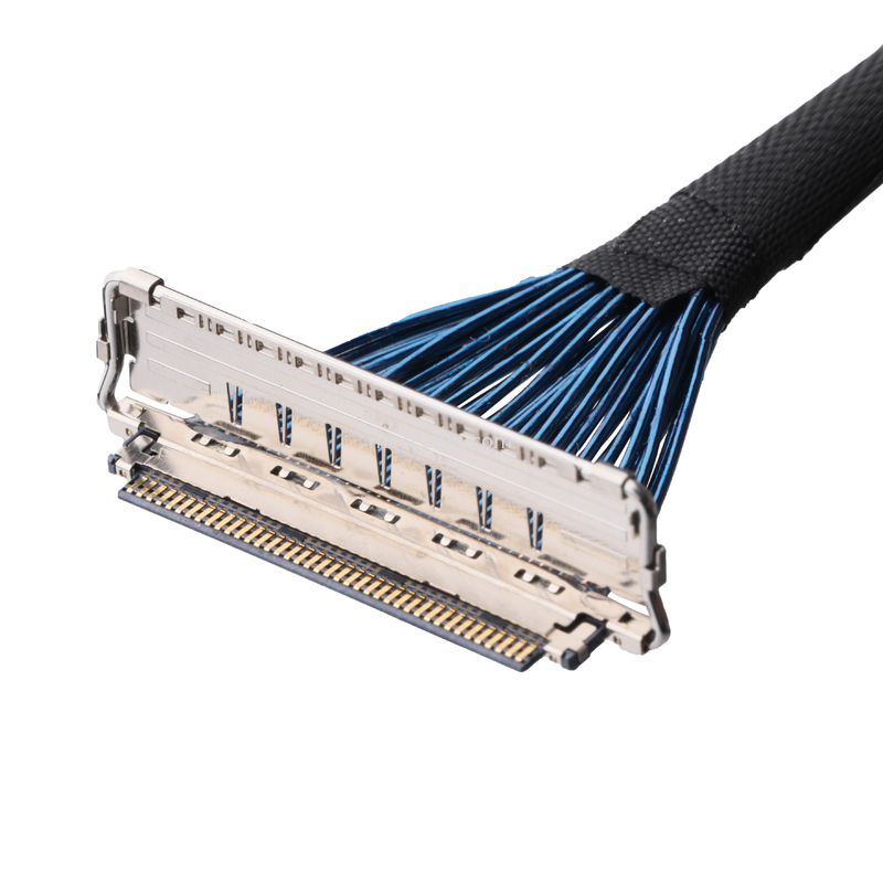 IDC CABLE 20679 20729 Série 20679-050T-01 50P 0,4mm Pitch Horizontal Mating Miniatura Cable Coaxial personalizar