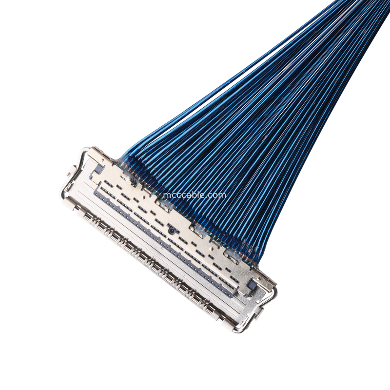 IDC CABLE 20679 20729 Série 20679-050T-01 50P 0,4mm Pitch Horizontal Mating Miniatura Cable Coaxial personalizar