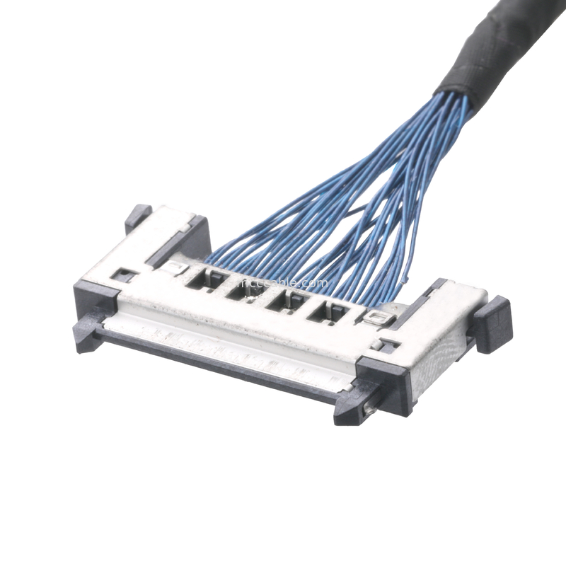 JAE FI-RE31CL ao chicote de fios personalizado cabo do fio do molex do passo do conjunto de cabo 0.3mm do FI RE31CL LCD Lvds