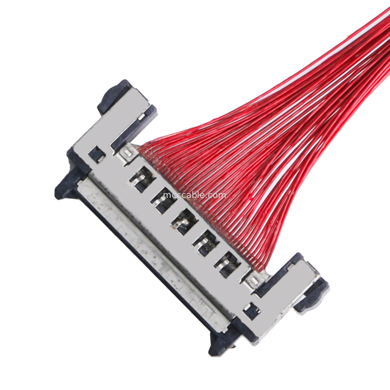 Conjunto de cabo JAE do LCD Lvds FI-RE41CL ao chicote de fios do fio de Molex do passo do FI RE41CL 0.3mm