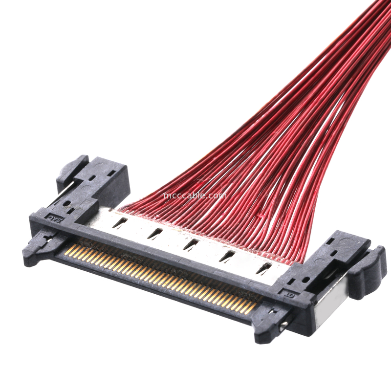 Conjunto de cabo JAE do LCD Lvds FI-RE41CL ao chicote de fios do fio de Molex do passo do FI RE41CL 0.3mm