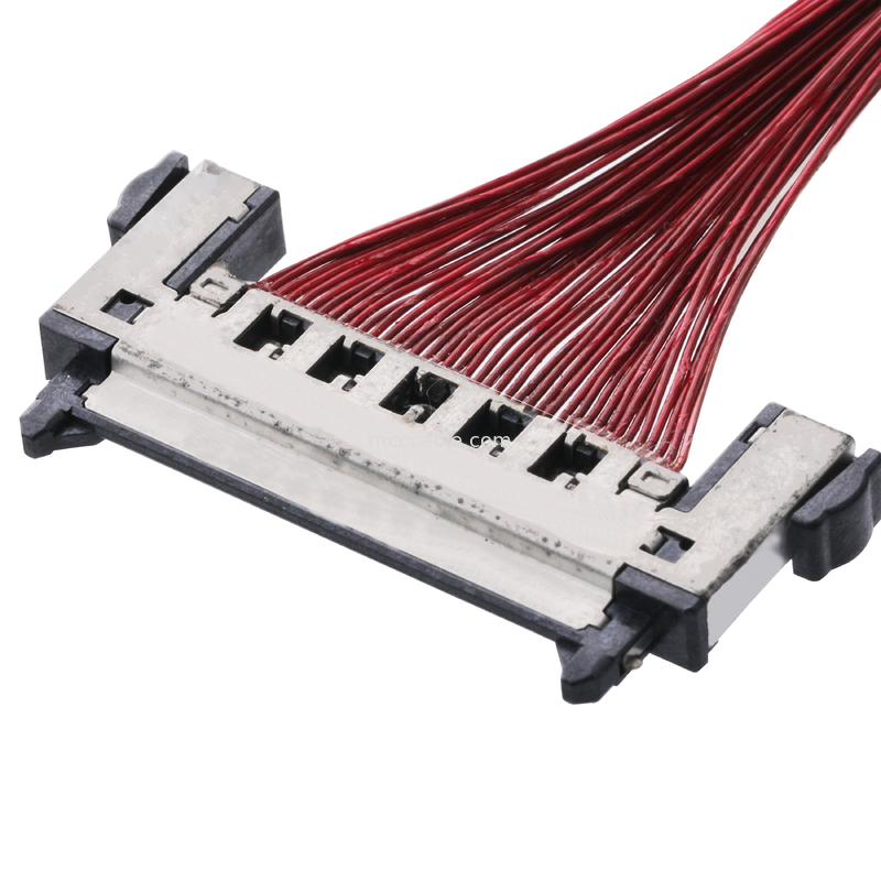 Conjunto de cabo JAE do LCD Lvds FI-RE41CL ao chicote de fios do fio de Molex do passo do FI RE41CL 0.3mm