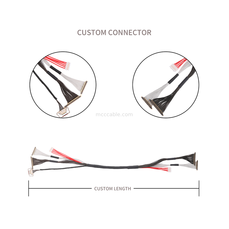 Pitch 0.25mm 20531-034T-01 para 20633-210T-02S 0.25 mm cabos personalizáveis