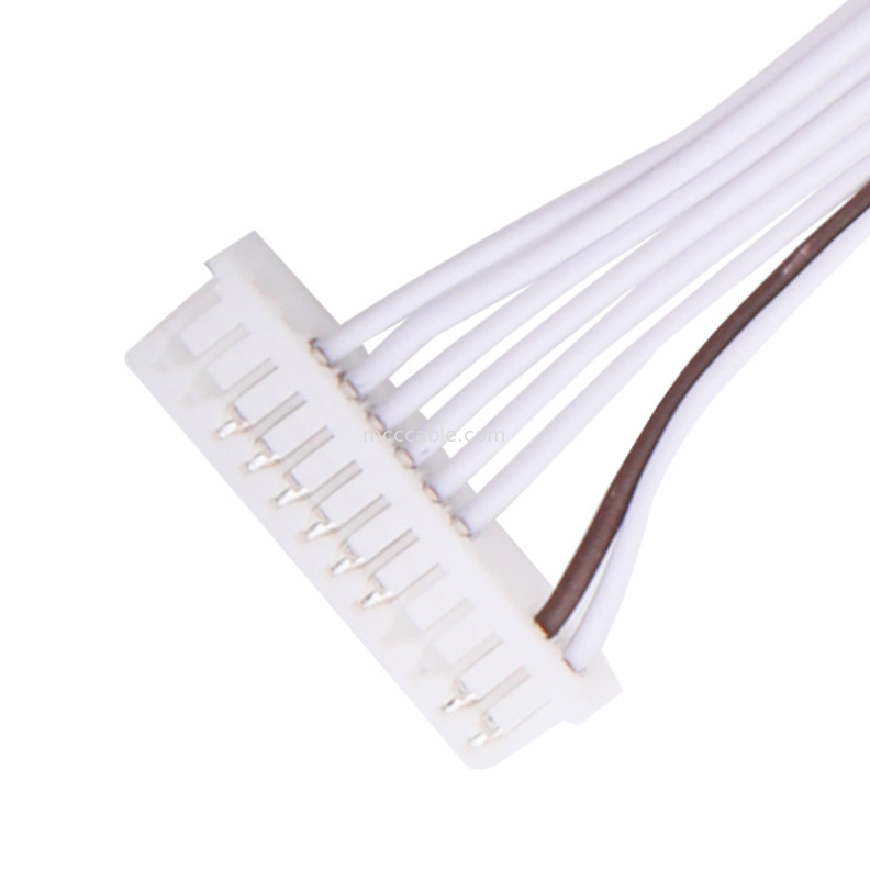 0.80mm 8 chicote de fios JST SHR-08V-S-B do fio do conjunto de cabo do PVC LVDS do PIN