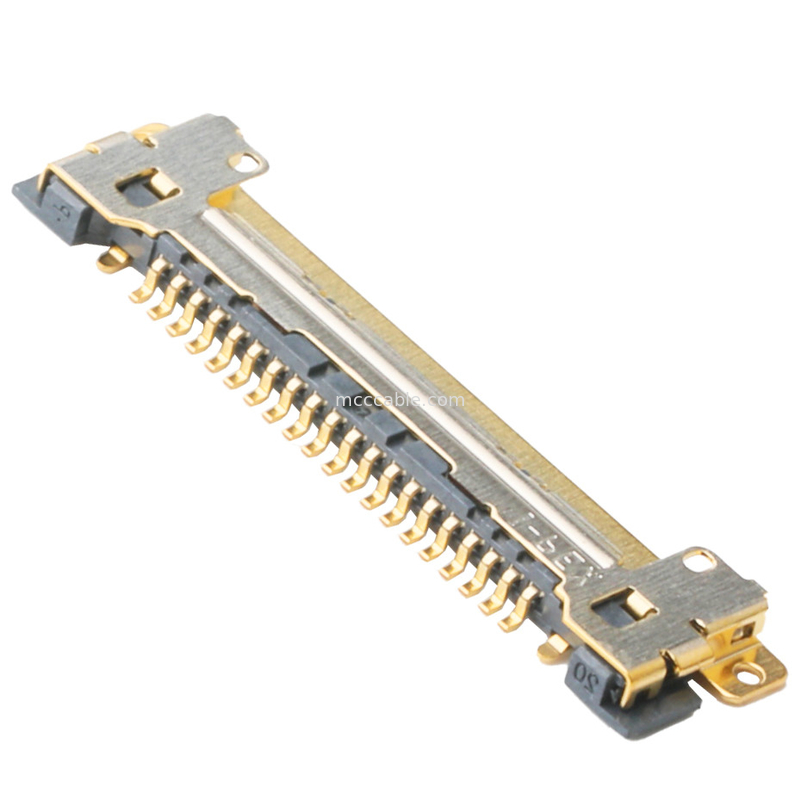 Tipo de acoplamento horizontal do micro conector de alimentação circular coaxial de