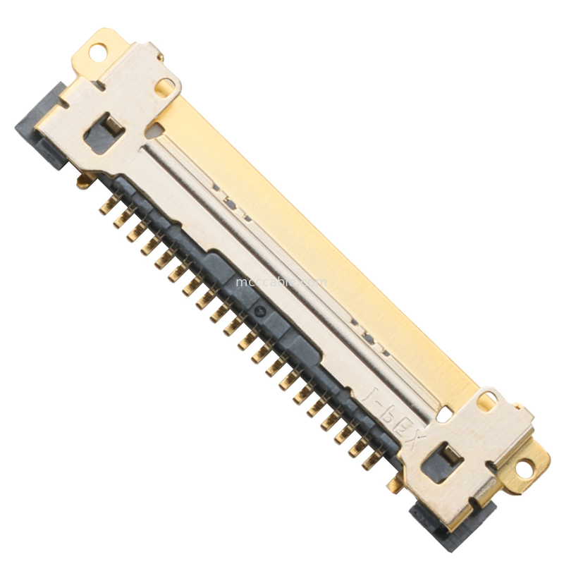 Tipo de acoplamento horizontal do micro conector de alimentação circular coaxial de