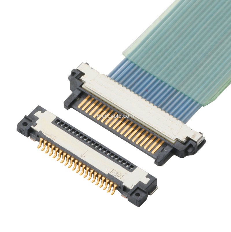 O conector de cabo coaxial do micro do lado da placa é tipo do ângulo direito