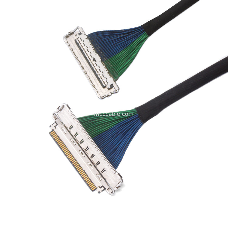 Costume passo  20788 de 0,4 milímetros 20679 micro conector coaxial Emi Shield Lvds Cable de 30pin 40pin 50pin 60pin