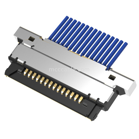 15pin Micro-Cabel Coaxial Assembléia20345-015T-32R 0,4mm pitch Conector micro-coaxial tipo acoplamento horizontal