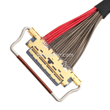 UL EDP LVDS cabo coaxial 0,4mm Pitch 20633-220T-01S 20 pin comprimento personalizado