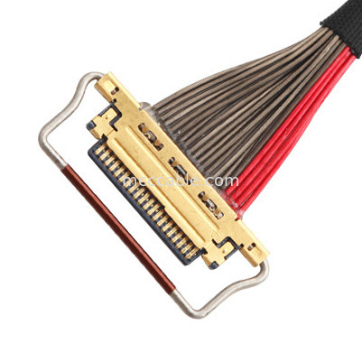 UL EDP LVDS cabo coaxial 0,4mm Pitch 20633-220T-01S 20 pin comprimento personalizado