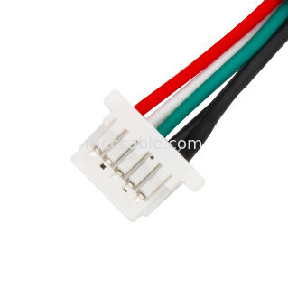 Conjunto de cabo JST do chicote de fios do diodo emissor de luz 28AWG PHR-5P ao passo de SH1.0 5P 1.0mm