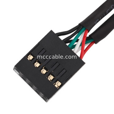 Conjunto de cabo JST do chicote de fios do diodo emissor de luz 28AWG PHR-5P ao passo de SH1.0 5P 1.0mm