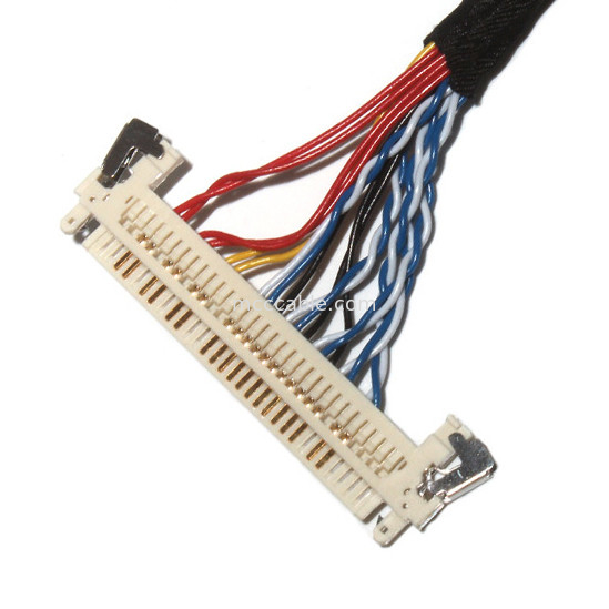 Customize comprimento 2.0mm Pitch Lvds Cable Assembly 30 pin  DF11-24DS-2C para FI-X3OHL OEM/ODM