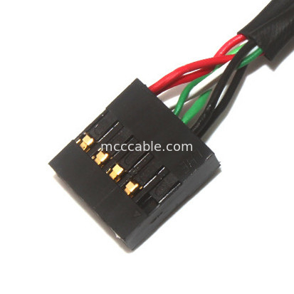 10 comprimento Molex 22-55-2101 do conjunto de cabo 150mm de Molex do passo do Pin 30AWG 2.54mm