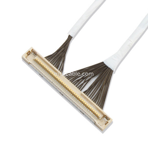 Conector da exposição de 46 lvds do comprimento do cabo coaxial DF36 40P 0.4SD 150MM Calibre de diâmetro de fios Calibre de diâmetro de fios 42 micro