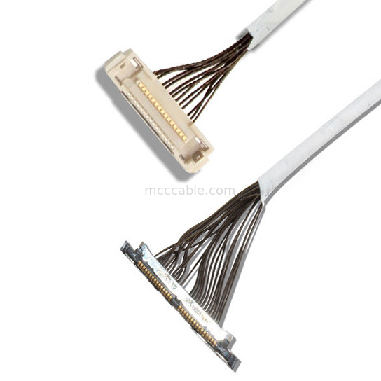 Conector da exposição de 46 lvds do comprimento do cabo coaxial DF36 40P 0.4SD 150MM Calibre de diâmetro de fios Calibre de diâmetro de fios 42 micro