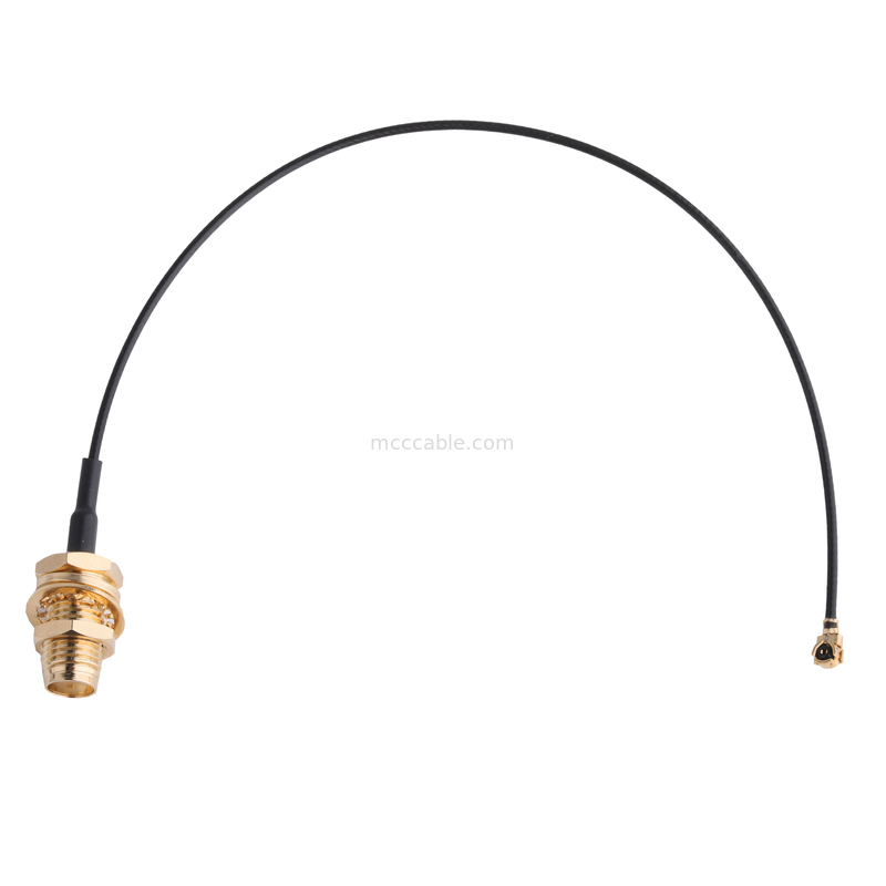 Adaptadores de conector OEM ODM RF Conector de cabo coaxial Adaptador SMA-F-Jack para plugue personalizado