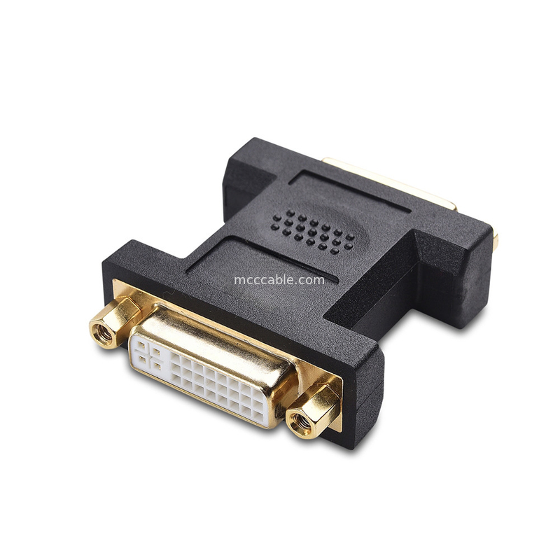 2 pacotes Dvi acoplador feminino duplo de ligação 24 + 5 pin para montagem de conector de cabo LCD