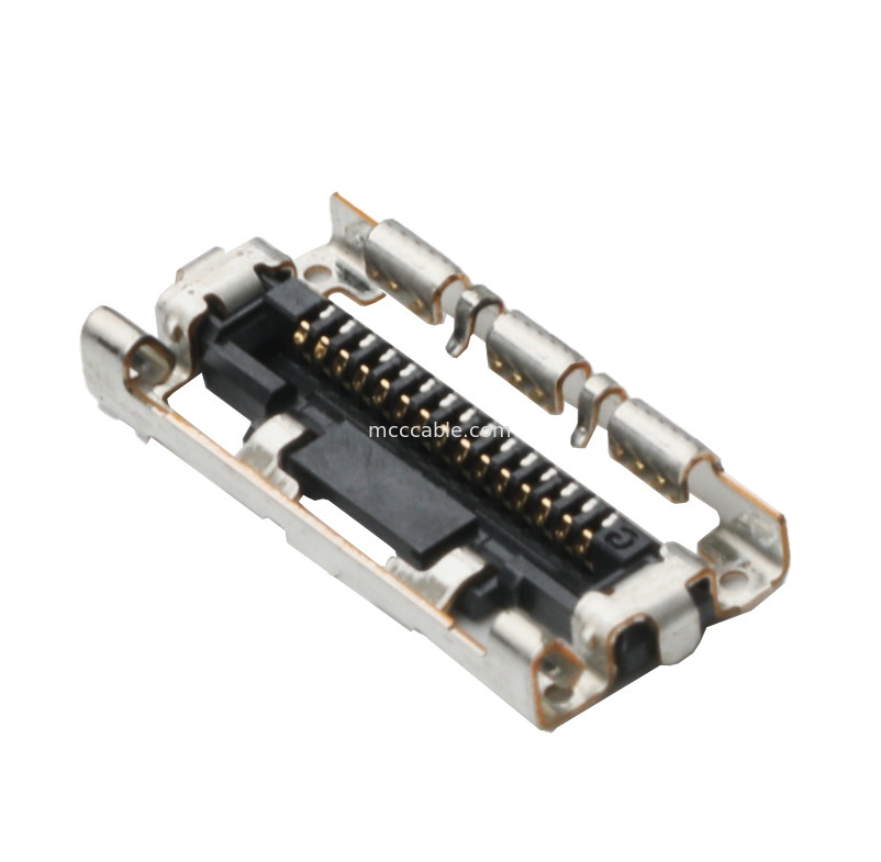 15 pin  LVDS EDP DF36A-15S-0,4V Micro Conector de montagem de cabo coaxial