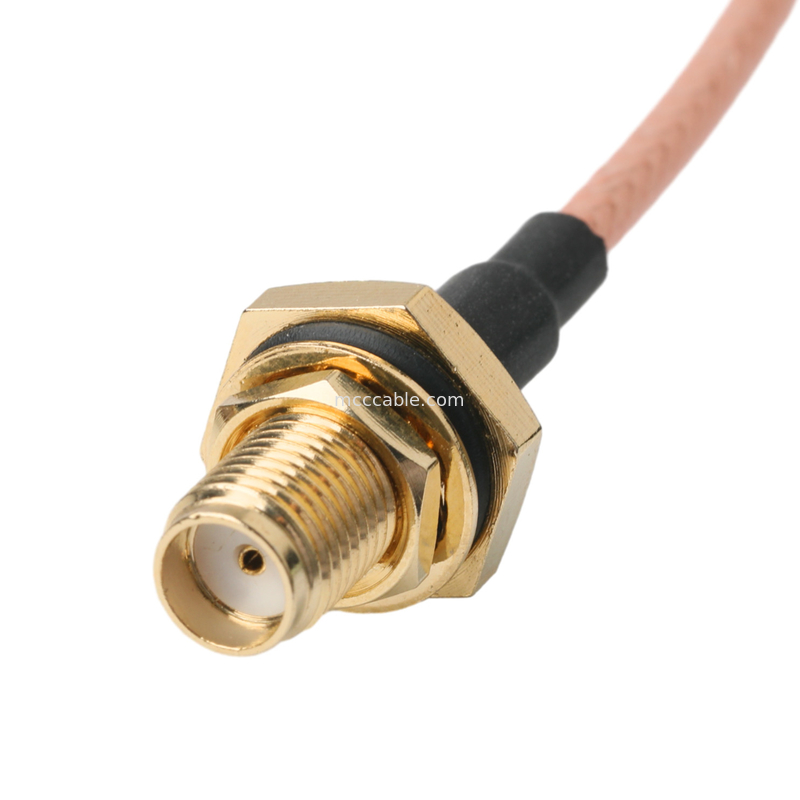 Oem / Odm Rg316 Conector de cabo Sma Jack de parede feminina para conector direto masculino