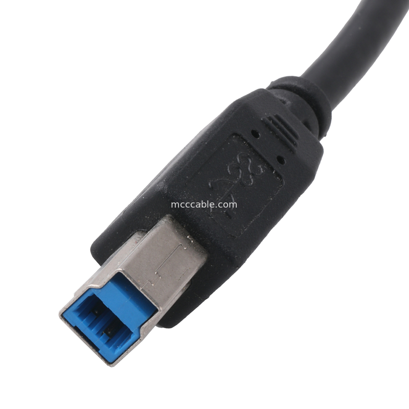 Conector de cabo de impressora Plug And Play USB 3.0 B Homem para Mulher USB 3.0 Bm para Bf