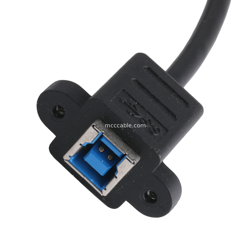 Conector de cabo de impressora Plug And Play USB 3.0 B Homem para Mulher USB 3.0 Bm para Bf