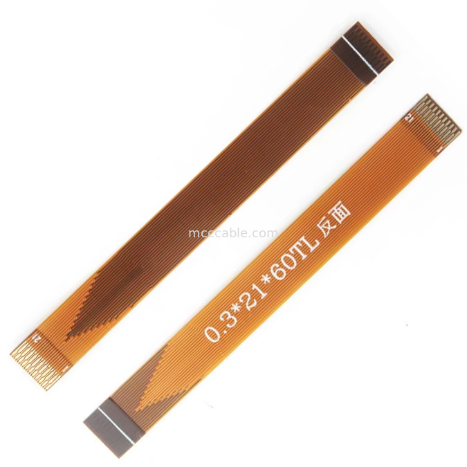 21 cabo do pino FFC FPC, conector flexível da exposição dos lvds do passo do cabo liso 0.3mm de FPC