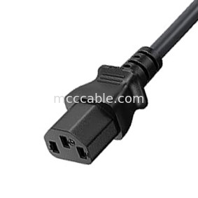 C13 para o Reino Unido Plug Power Cord Bs1363 18awg 250v comprimento Adequado para a maioria dos computadores, impressoras e outros dispositivos OEM / Odm