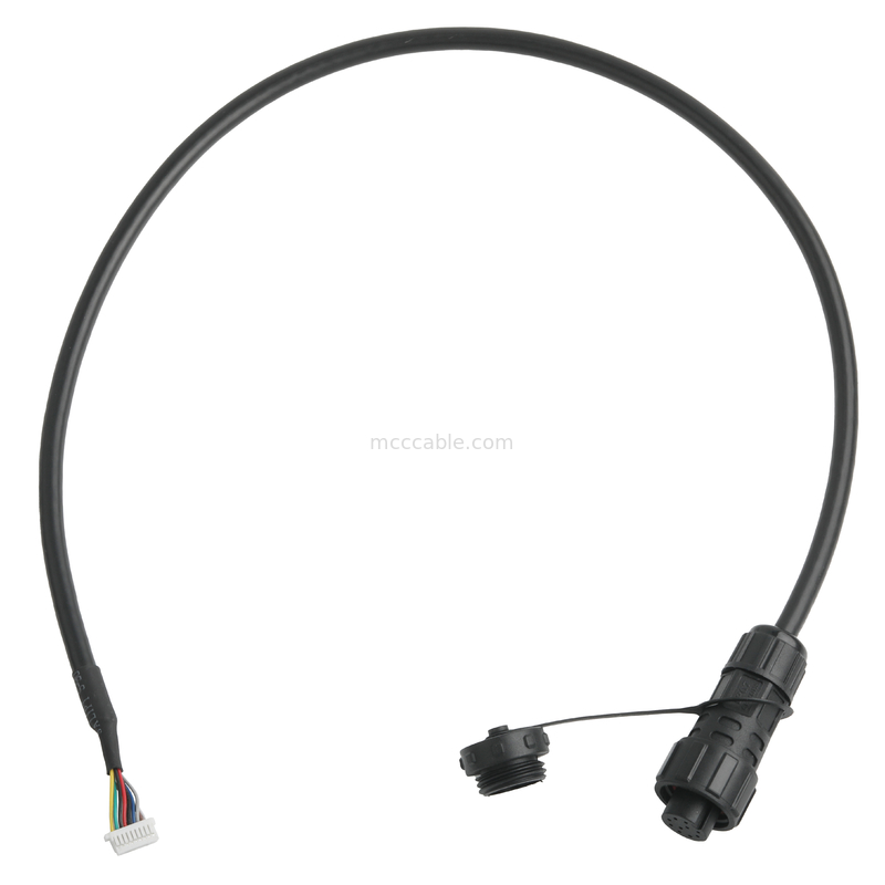 IP67 Conector à prova d'água M16 Feminino Para SH1.0 9P UL 2464 28AWG*4PR+AEB Cabo ROHS